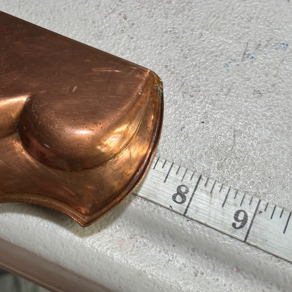 Antique Manning Bowman Copper Crumb Tray Scraper Set 1918 Silent Butler Antique - Picture 7 of 8
